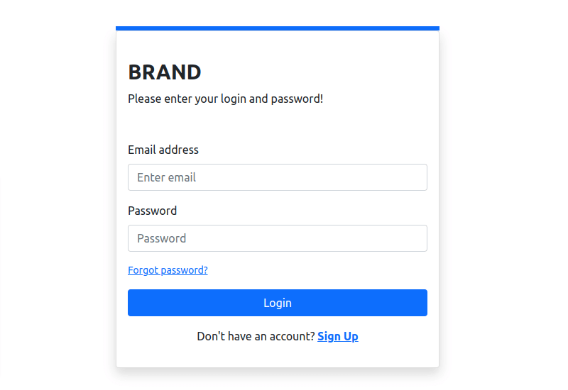 Bootstrap 5 Login Form Page Example Frontendshape Mdbootstrap/react ...