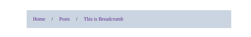 Breadcrumbs Using HTML CSS