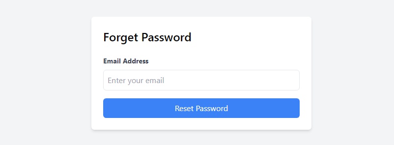react tailwind css forgot password page