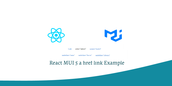 react mui 5 a href link example