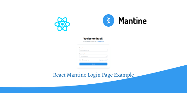 React Mantine Login Page Example