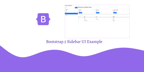 Bootstrap 5 Sidebar UI Example