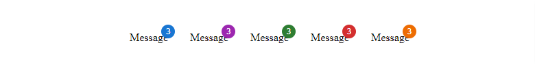 react mui 5 message badge