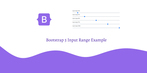 Bootstrap 5 Input Range Example