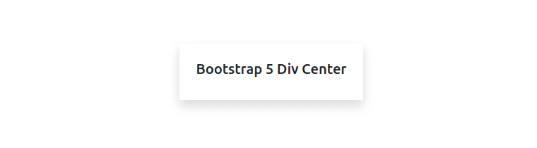 bootstrap 5 div center 