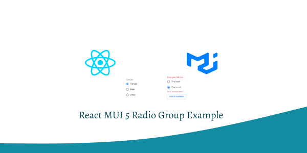 react mui 5 radio group example