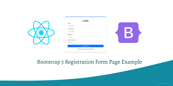 React Bootstrap 5 Registration Form Page Example