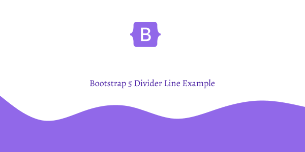 bootstrap 5 divider line example