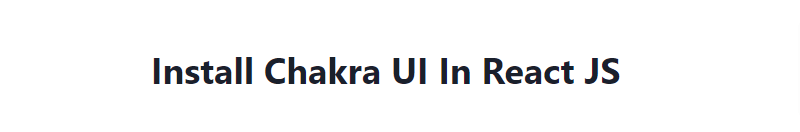 chakra ui with react + typescript