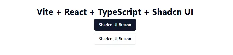 shadcn ui button component in reactjs