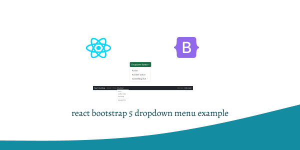 react bootstrap 5 dropdown menu example
