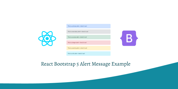 React Bootstrap 5 Alert Message Example