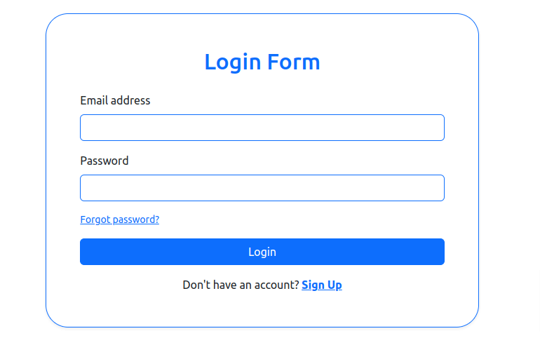 Bootstrap v5.2 circle login form