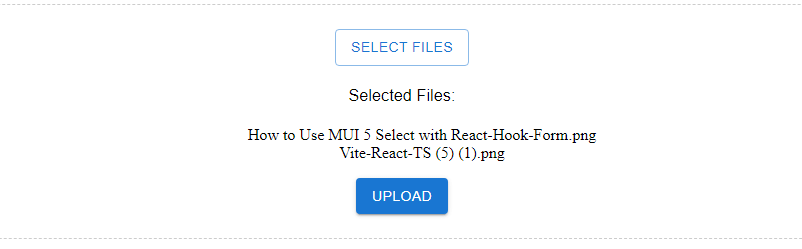react mui 5 multiple file upload