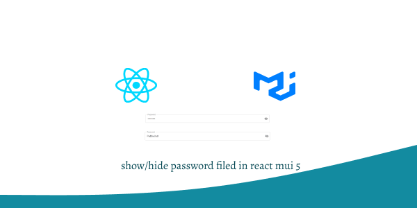 show/hide password filed in react mui 5