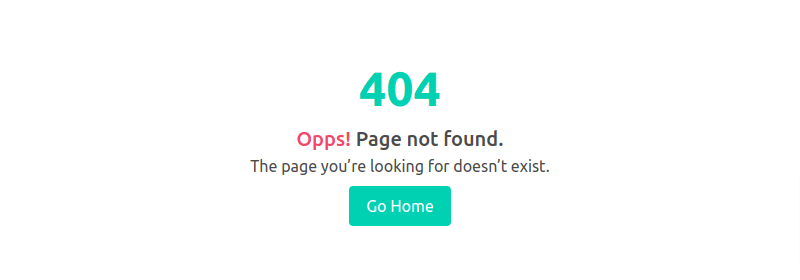 bulma css 404 page not found