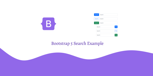 Bootstrap 5 Search Example