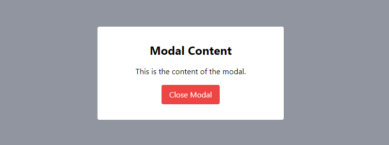 popup modal