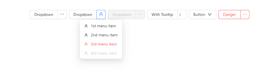 dropdown on hover with menu