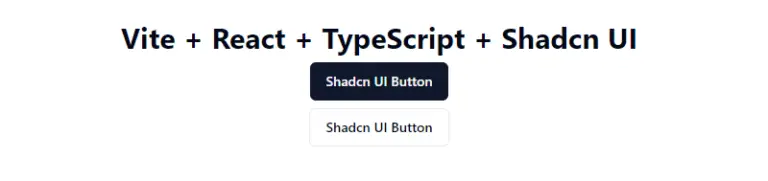 Install Shadcn UI In A React Project Using Vite - FrontendShape