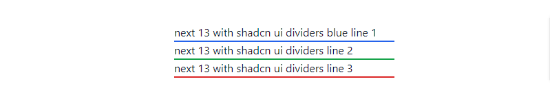 shadcn ui line with color