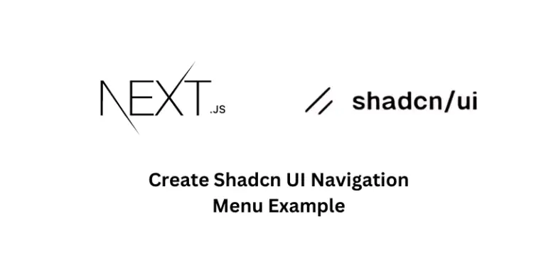 Create Shadcn UI Navigation Menu Example