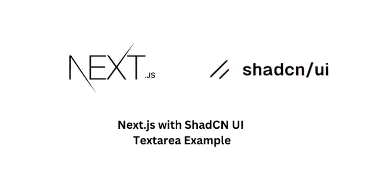 Next.js with ShadCN UI Textarea Example