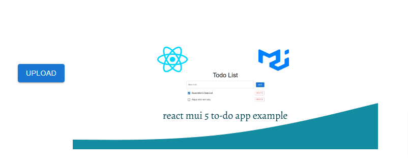 image show upload file react mui 5