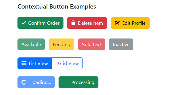 button color with icon