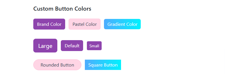 bootstrap button color custom